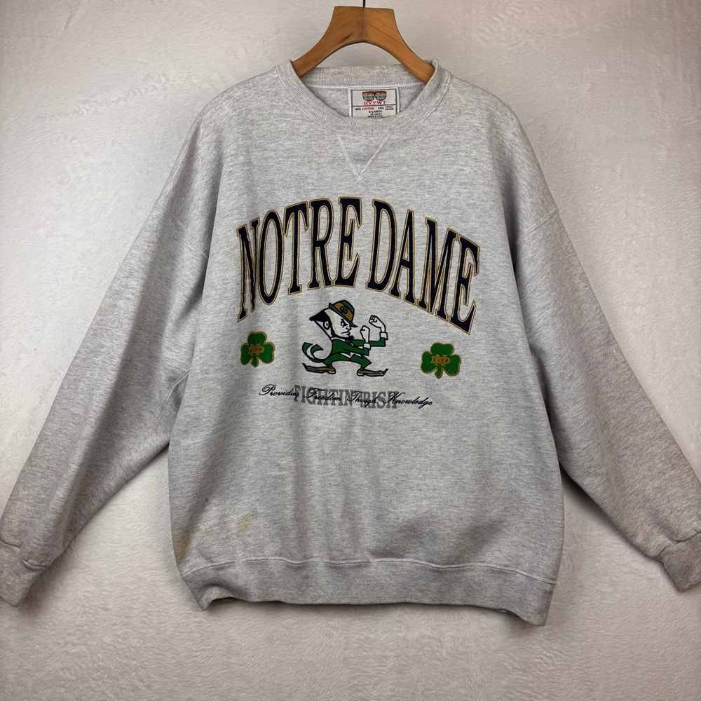 Notre Dame Gray Sweater